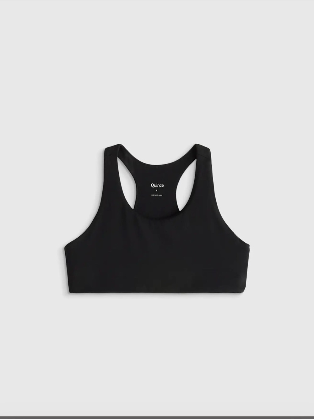 Quince | Black Ultra-Form Racerback Bra